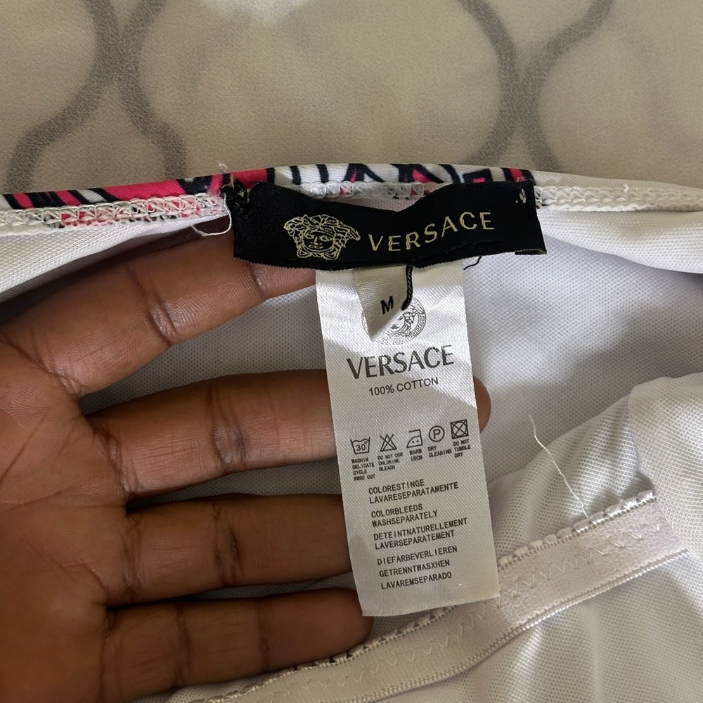 Versace Multicolor Medusa Print Swimsuit - Picture 6 of 9